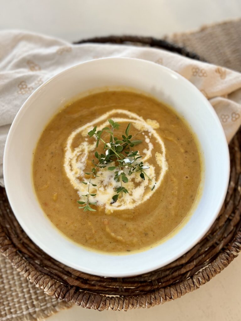 Roasted Butternut Squash Soup With A Maple Balsamic Finish The