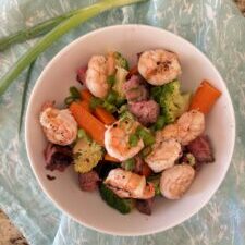 Black Peppercorn Steak & Shrimp Bowls