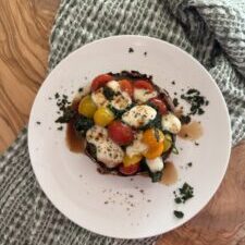 Caprese Stuffed Portobello Mushrooms