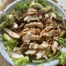 Fall Salad w/ Walnut & Gravenstein Apple Dressing