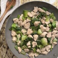 Garlic Lemon Chicken Bok Choy