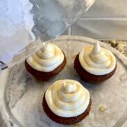 Roasted Walnut Cupcakes w/Apple Buttercream Frosting