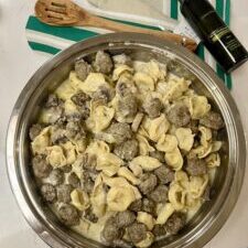 Wild Mushroom & Sage Tortellini & Meatballs